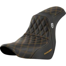 18-20 for Harley FL/FX SADDLEMEN Pro Series SDC Performance Seat Gold Stitch