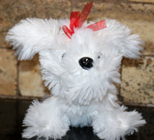 Plush DAN DEE Collectors Choice White Dog Plush Puppy Stuffed Toy - 8"