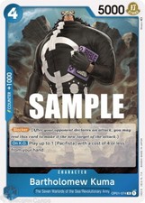 OP01-074 Bartholomew Kuma Rare English One Piece TCG Card