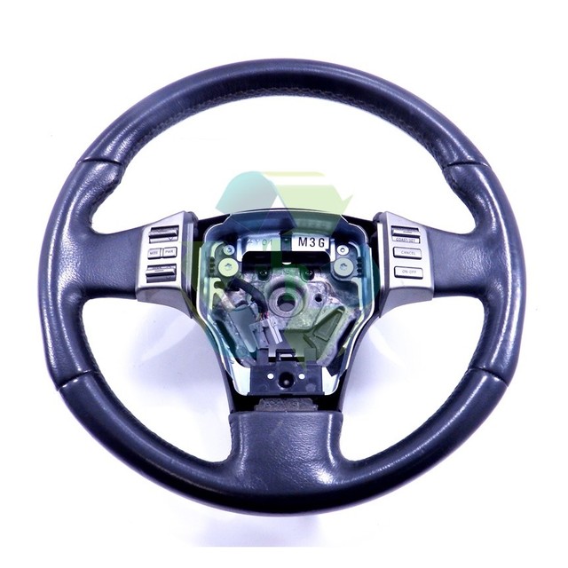 05 06 Infiniti G35 Black Leather Steering Wheel Module Audio Cruise OEM