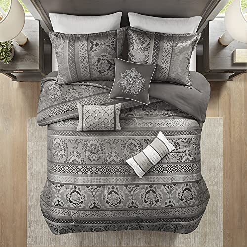 Bellagio Cozy Comforter Set California King (104 in x 92 in) Bellagio Grey eBay