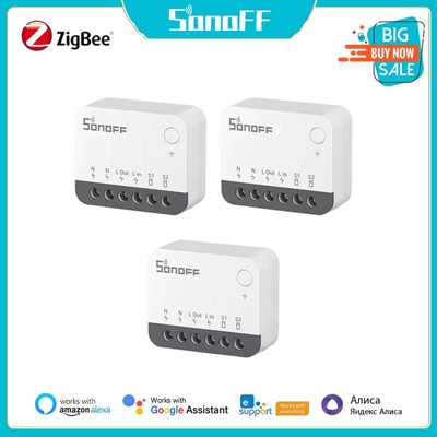 1-10PCS SONOFF ZBMINIR2 Zigbee3.0 Smart External Switch Control Compact Size Req