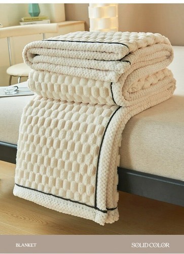 Coral Velvet Blanket Sofa Air Conditioning Blanket Single Small Blanket Farley - Picture 19 of 25