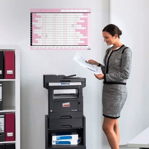 Calendario planificador de pared de medio año calendario 2025-2026 gráfico calendario académico ROSA BEBÉ - Imagen 39 de 125