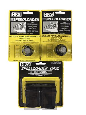 HKS Speedloader 2-Pack With Black Case~Choose Desired Speedloader Model