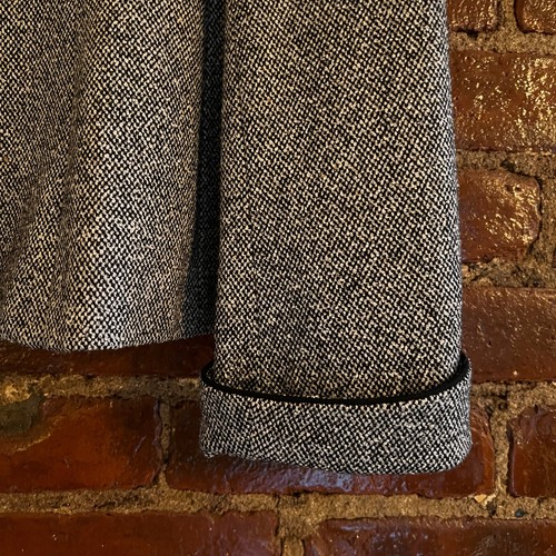 Vintage 90s Talbots Tweed Blazer Women's 12 Black Gray Donegal Wool Speckle - Picture 9 of 12