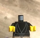 LEGO Luke Skywalker Black Torso Star Wars Jedi Robe, Waist Sash Pattern