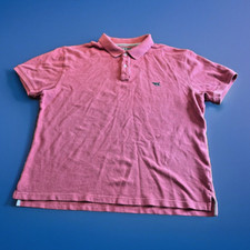 Rodd  Gunn Polo Shirt 2XL Pink Dog Logo Sports Fit Preppy Australian Cotton