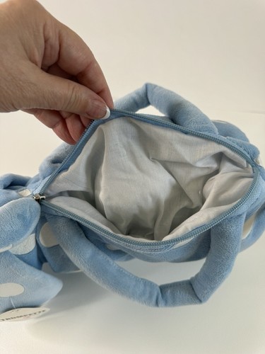 Tromba Peluche Cane Borsa Borsetta Blu Bianco Pois Peluche Giocattolo Orig Tag - Foto 5 di 9