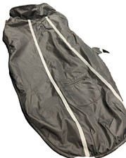 Dog Rain coat xl Jacket Fleece Lined black Back Pocket new reflective winter