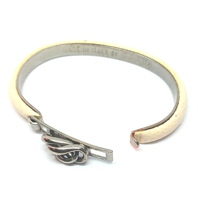 ブレスレット Greta White Napa Leather Bracelet Balmain Greta White Napa Leather Bracelet - Runway Catalog
