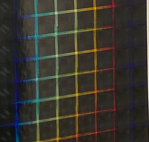 HYPERPLAID Holographic Sign Vinyl, Pick Your Color and Sizes, Plaid Pattern - Picture 6 of 33