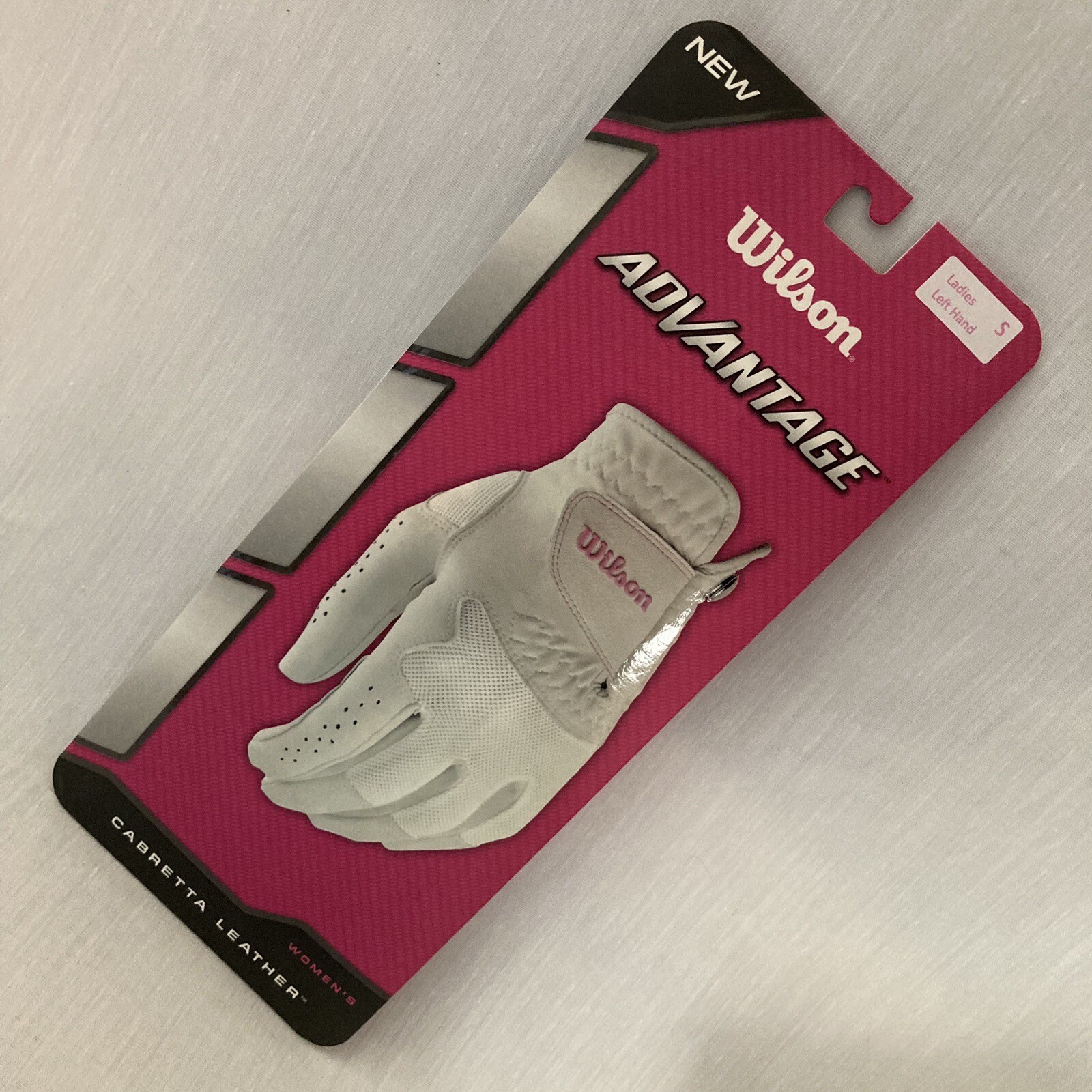 Women&rsquo;s Wilson Advantage White Leather Left Hand Golf Glove New Size Small