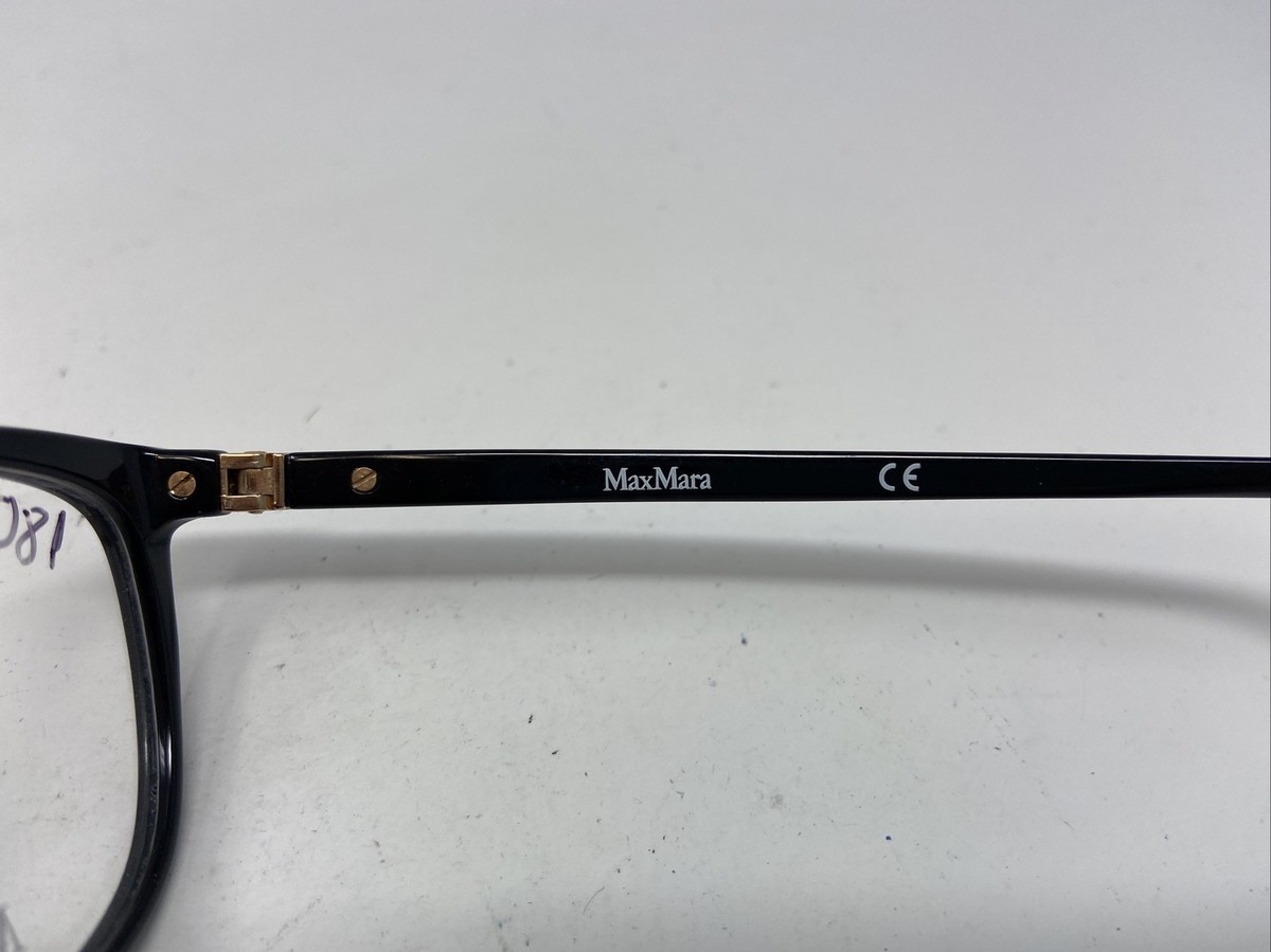 Max Mara MM1374 Womens Plastic Eyeglass Frame 0807 Black 54-14 NEW Max Mara MM1374 PJP 54mm Navy Blue Full Rim Prescription  main image 4
