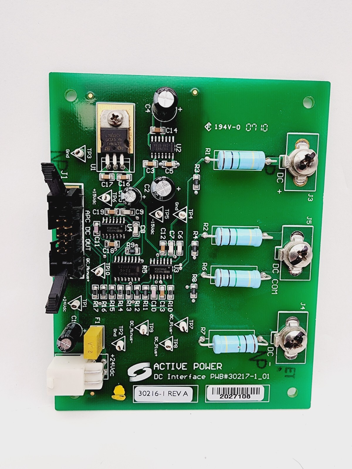 Active Power 30217-01-01 DC Interface Main PWB Circuit Board REV-A 194V-0
