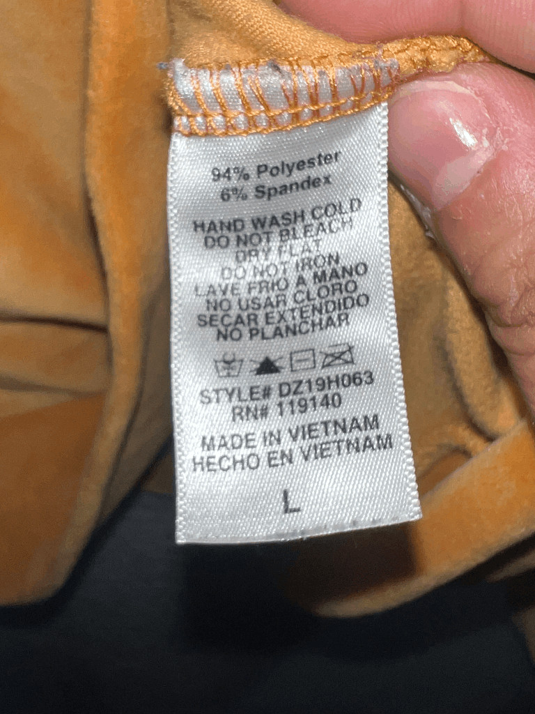 Double Zero Suede Feeling Orange Long Sleeve Swea… - image 2