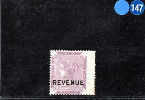 SIERRA LEONE QV Stamp 6d *REVENUE* Overprint (c1885) Mint LMM BLBLUE147 - Picture 6 of 6