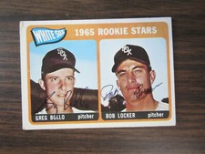 1965 Topps # 541 Greg Bollo Bob Locker Autograph Signed Card M Chicago White Sox