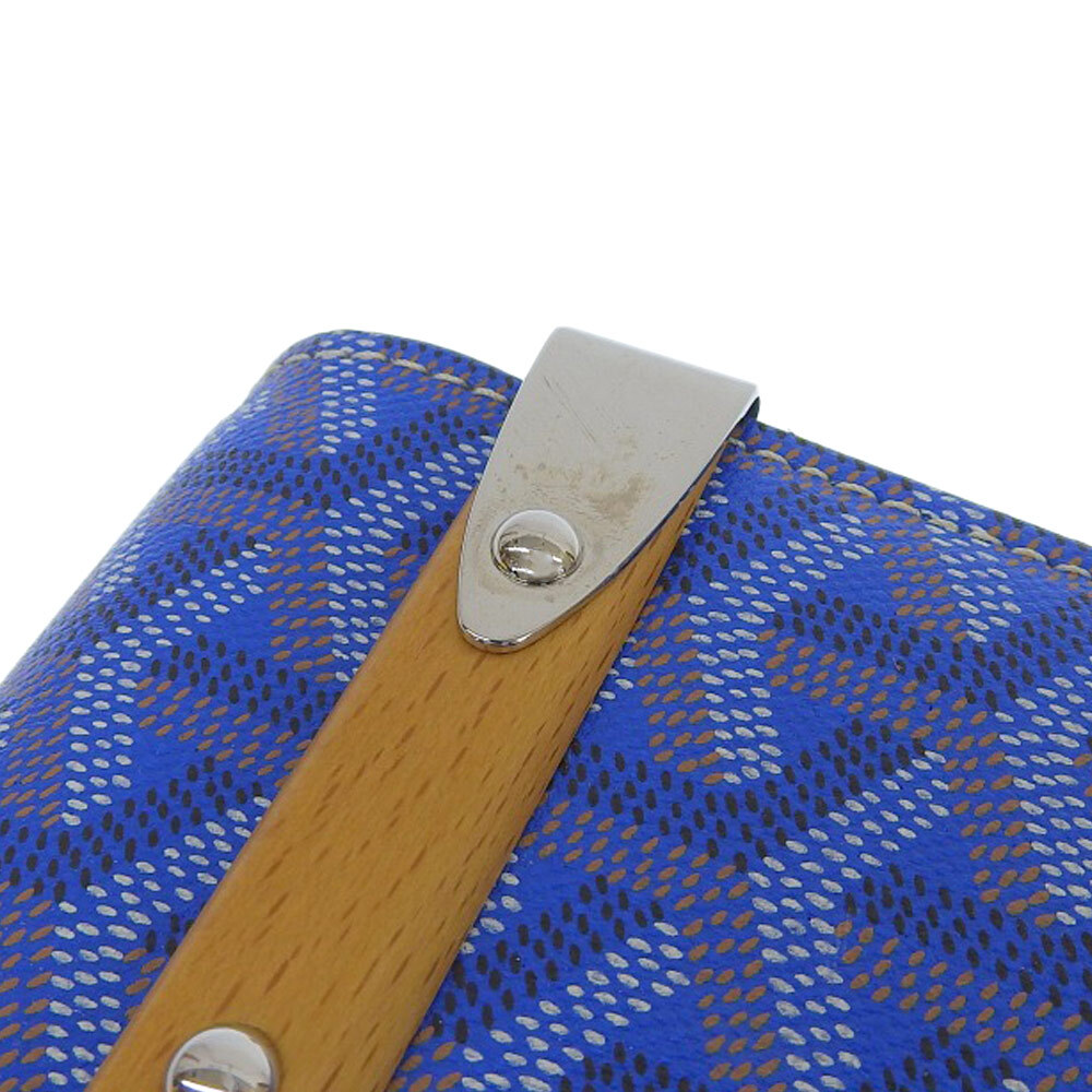 GOYARD Monte Carlo PM Shoulder Bag Coated canvas x leather blue image 4