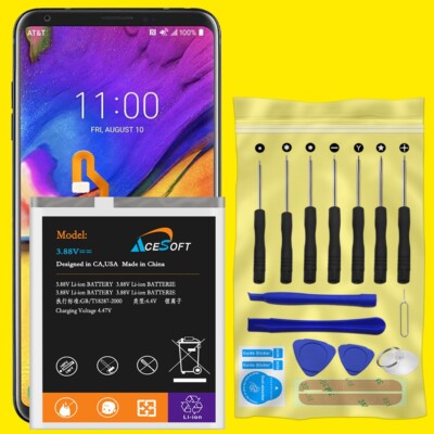 Large Power Long Lifespan 4720mAh Battery Screwdriver Tool Set for LG V30+ US998