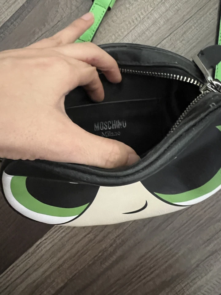 Cute Moschino x Powerpuff Girls collaboration Bag Crossbody Green Leather - Image 3 of 4