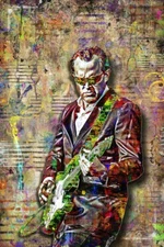 Joe Bonamassa 12x18in Poster JOE BONAMASSA Blues Tribute Print Free Shipping US