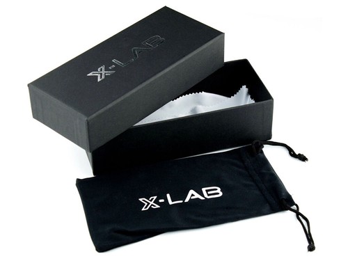 Occhiali da sole X-LAB 8004 stile polarizzato nero azzurro - Foto 5 di 6