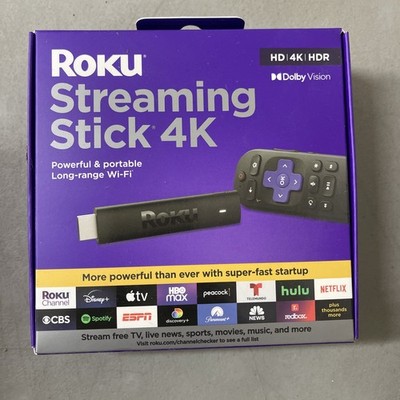 New & Sealed Roku Streaming Stick 4K HDR Dolby Vision, Wi-Fi Device SKU # 3820R2
