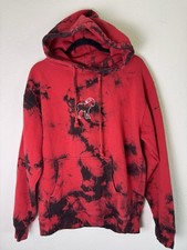 Brooklyn Projects Slipknot Hoodie Mens M Pullover Red Tie Dye Made In The USA