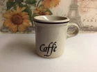 Vintage McCoy Coffee Mug CAFFE 8 oz. #1412 pre-owned.