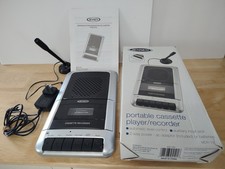 Jensen MCR-100 Portable Cassette Player  Recorder Built In Microphone New