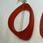 14k Gold Filled Red Lucite Earrings  — photo 7