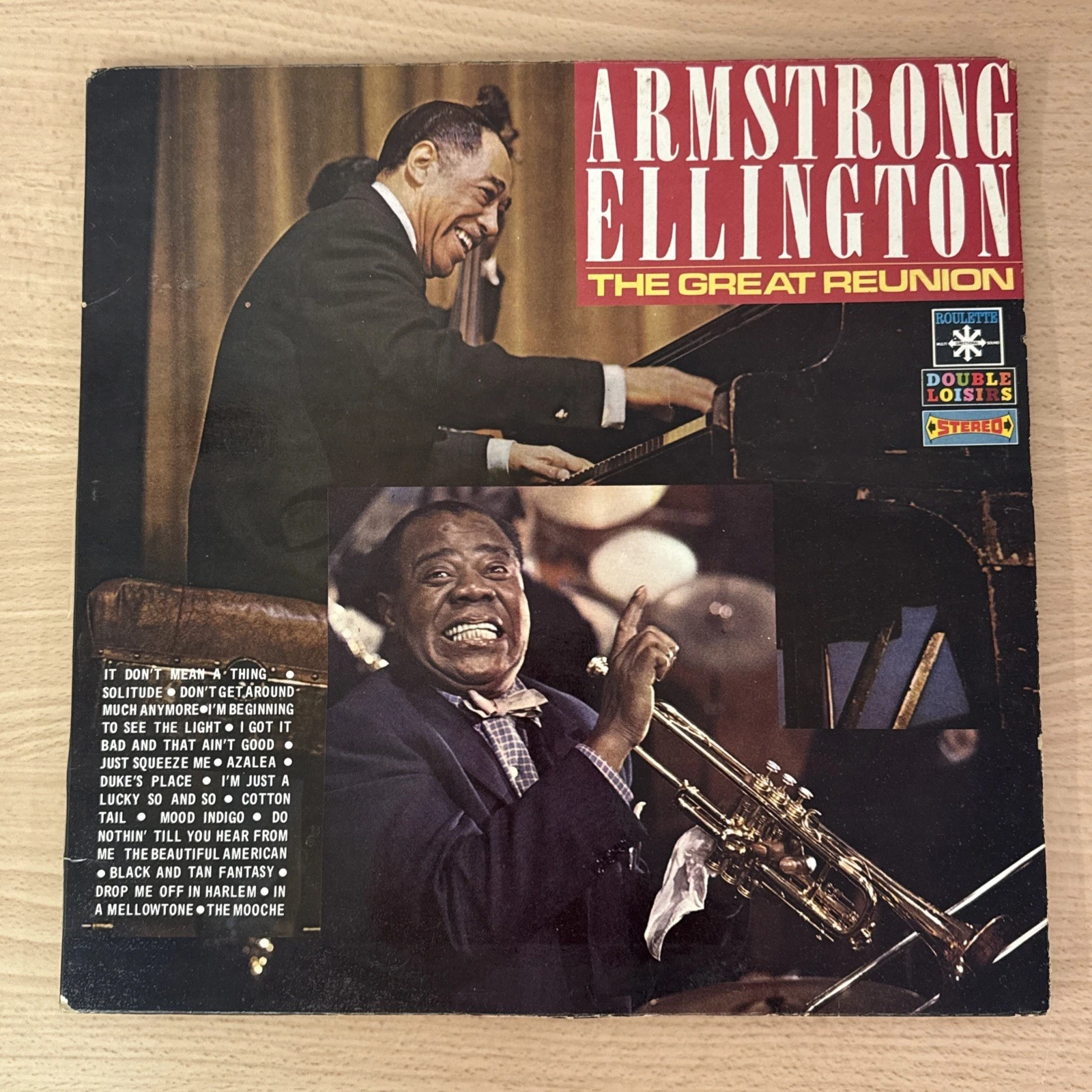 Vinyle 33 T 33 Tours Jazz Amstrong Ellington The Great Reunion