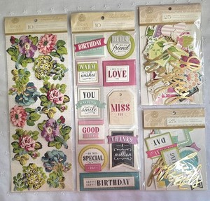 ANNA GRIFFIN "CHARLOTTE COLLECTION" 4-Pack EMBELLISH LOT 70 Pcs NIP HTF (PA25)