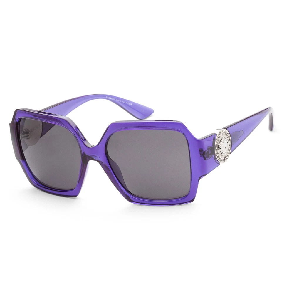 Versace Women's Transparent Purple Sunglasses VE4453-541987-56