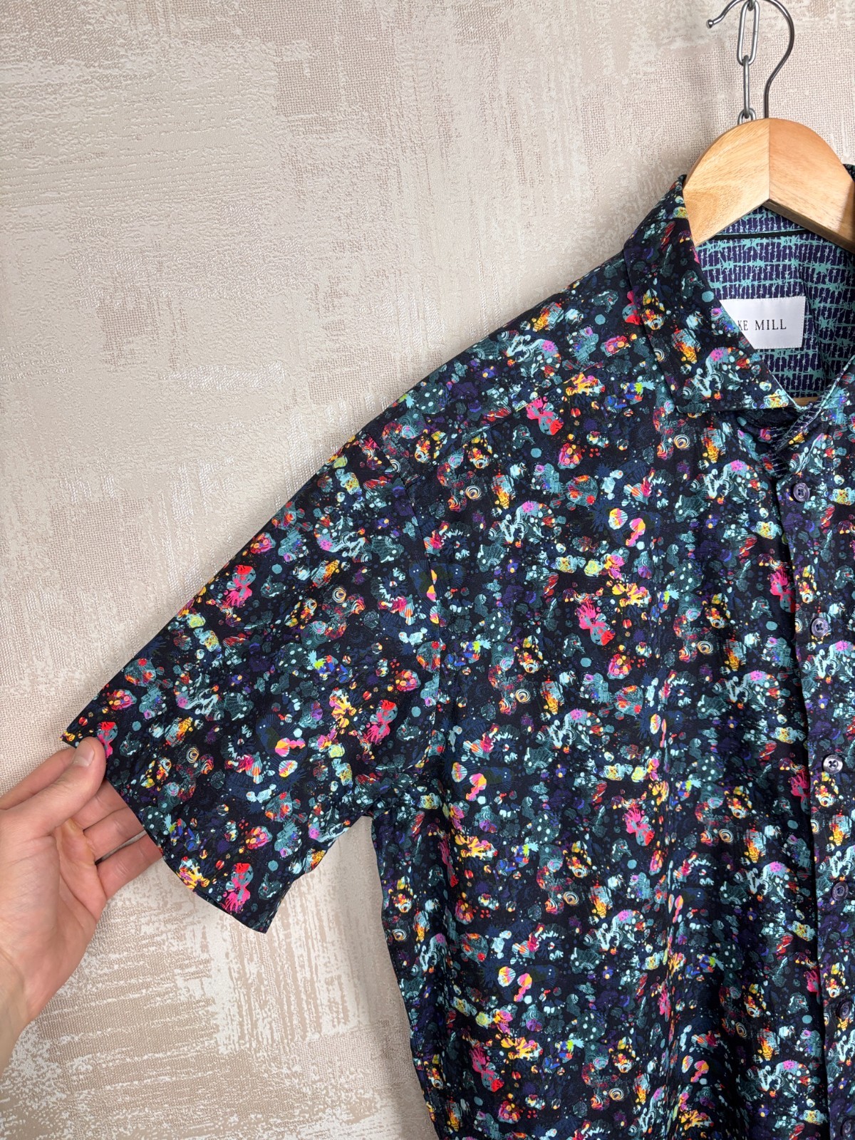 Blake Mill Multicolor Pattern Short Sleeve Shirt … - image 8