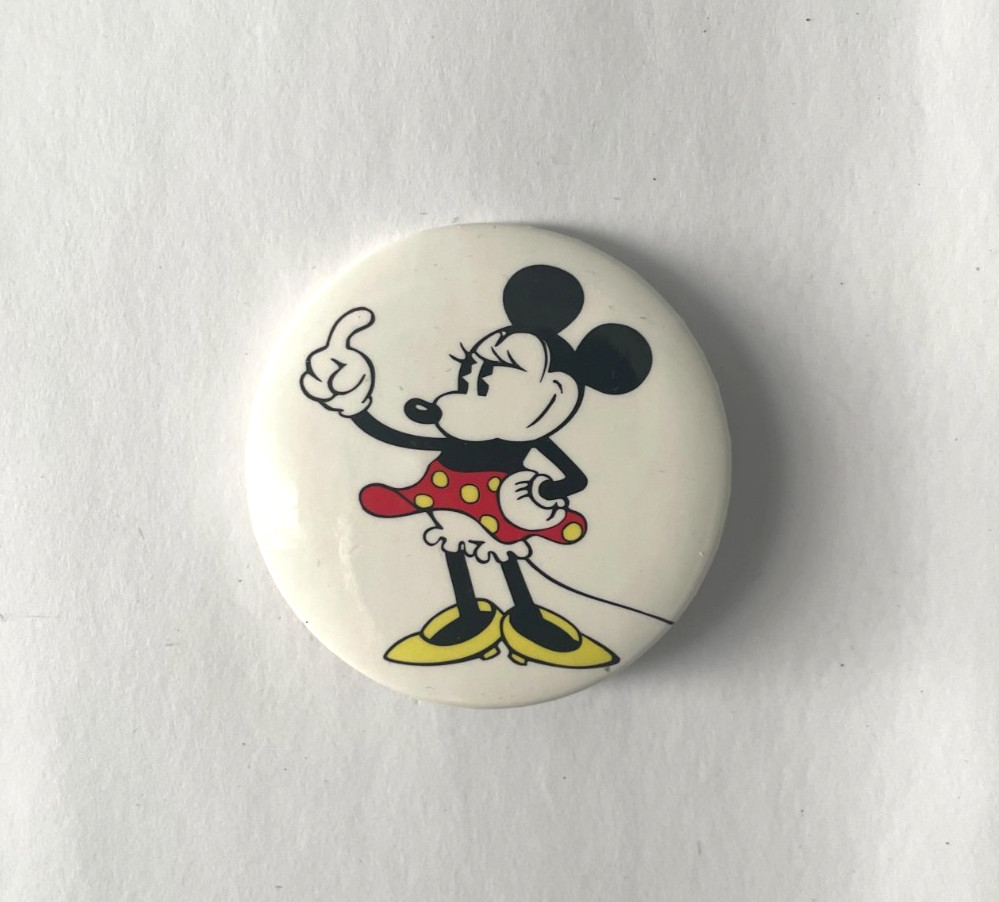 Vintage Disney Trading pin button pinback Minnie Mouse button monterey park