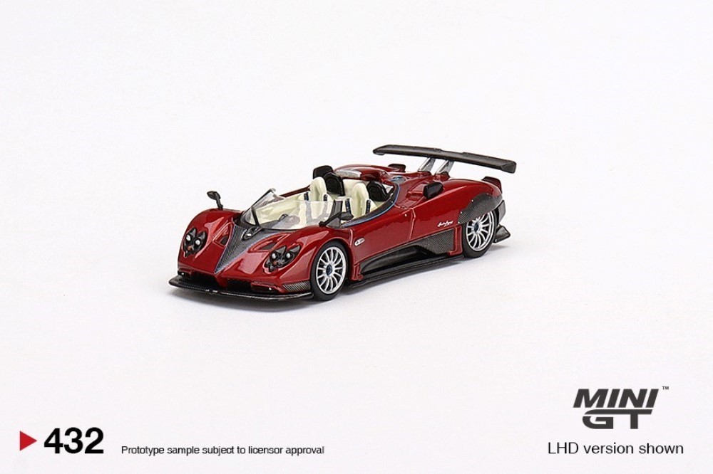Mini GT 1:64 Pagani Zonda HP Barchetta Rosso Dubai Mijo Exclusives