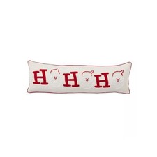 Saro Lifestyle 281.RW1340BC 13 x 40 in. Ho Ho Ho Santa Throw Pillow Cover Red...