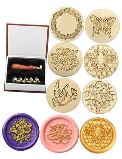Kit, 6 Pieces Flowers And Animals Natural Series