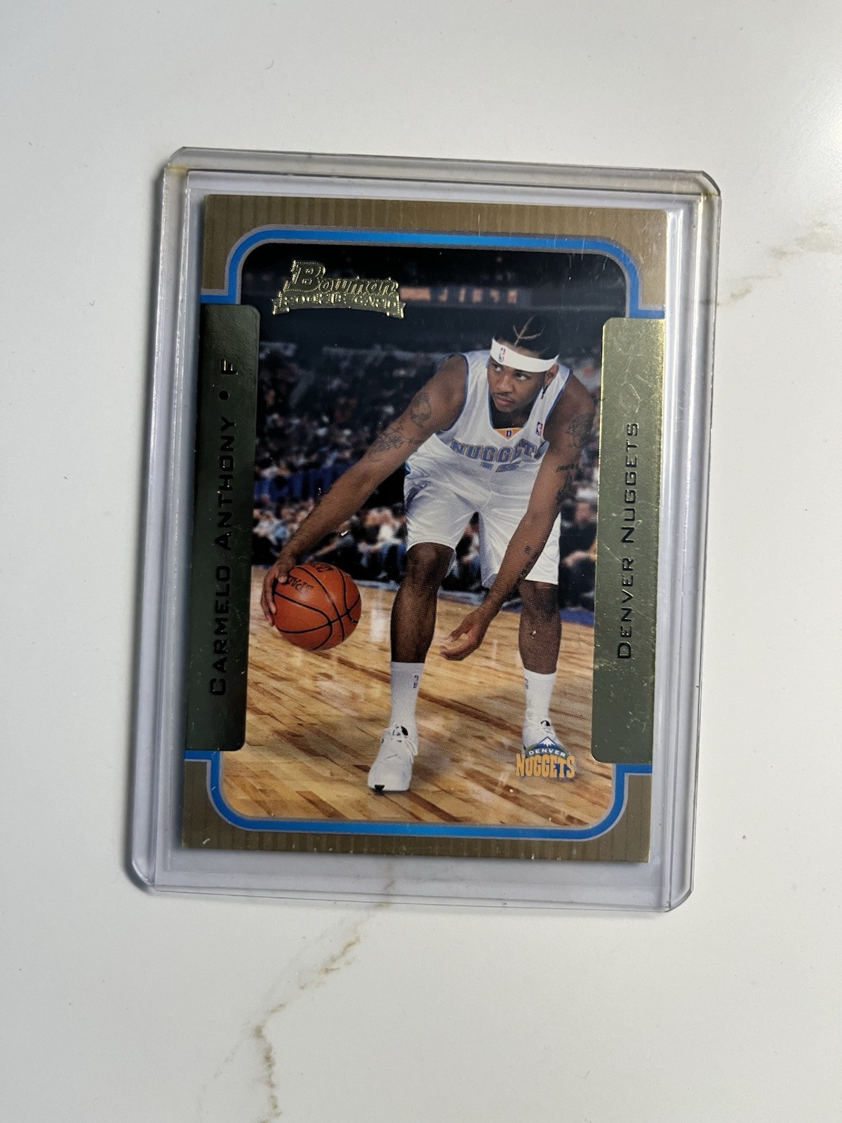 2003-04 Bowman Rookies & Stars - Rookies Carmelo Anthony #140 Gold (RC)