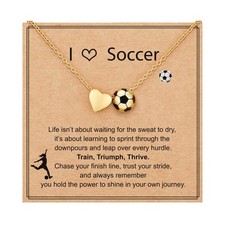 Softball/Soccer/Volleyball/Basketball Necklace for Girls Women, Sports Access...