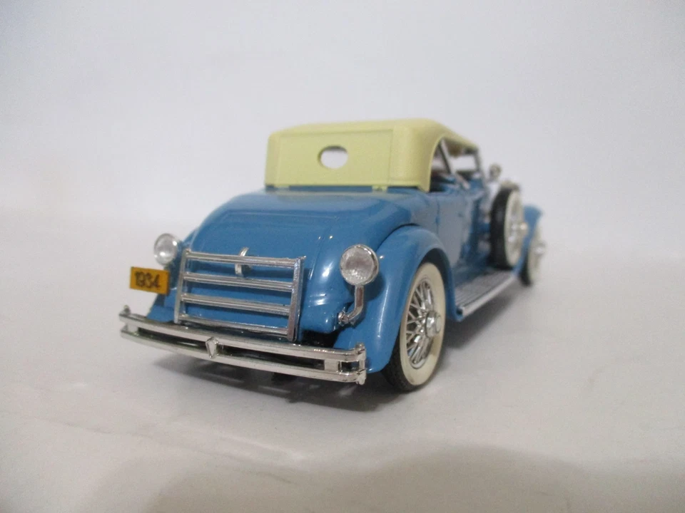 Torpedo Rio Diecast #45 1934 Duesenberg SJ en azul escala 1:43 con caja y estuche Foto 3 de 4
