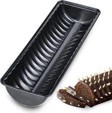 Webake 13 X 4 Inch Almond Cake Pan Non-Stick Carbon Steel Loaf Baking Pan Rehruc
