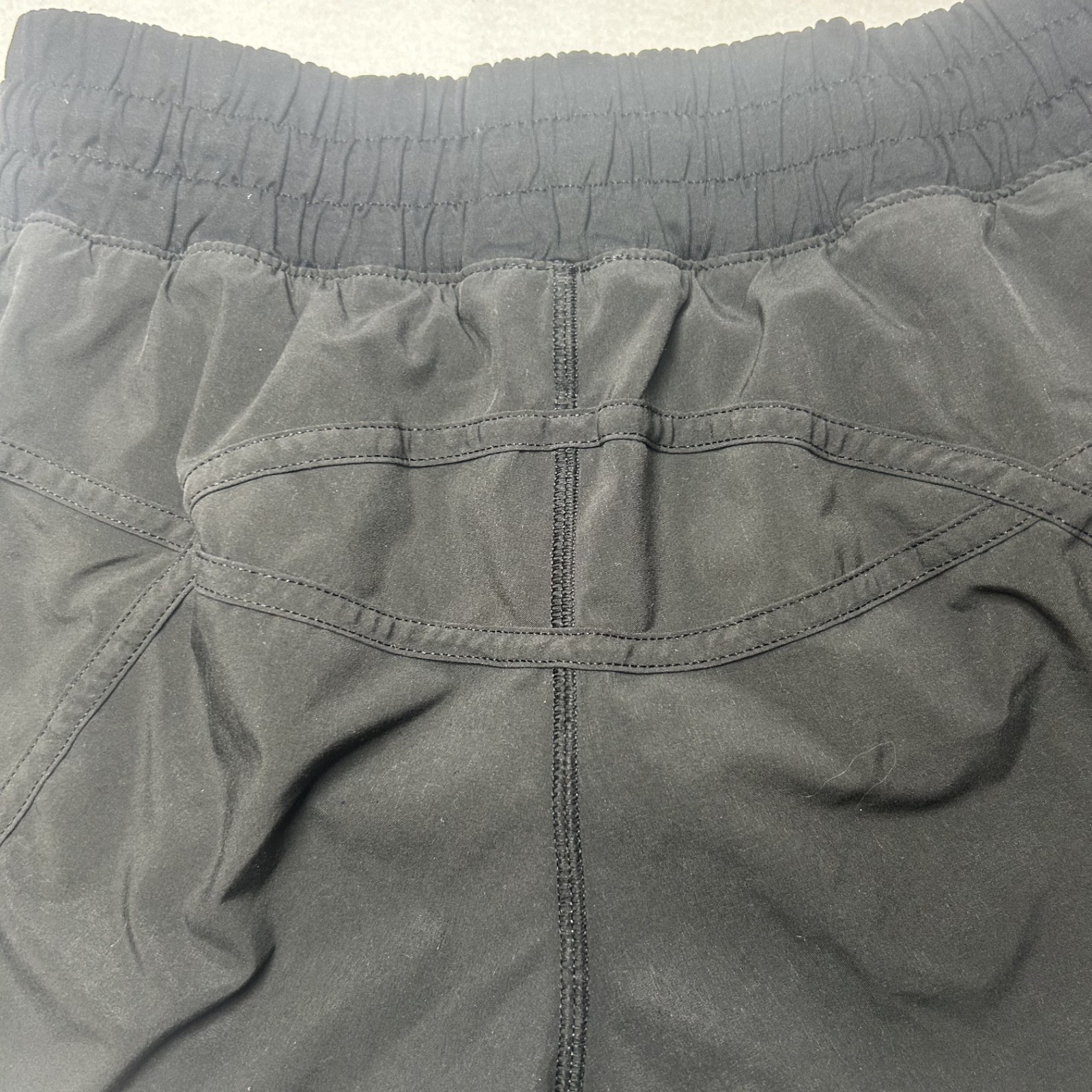 Lululemon Athletic Solid Black Lined Running Shor… - image 6