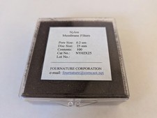 Nylon 6,6 Membrane Filters 0.2 m, 25mm, 100 per pack non-sterile 