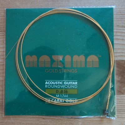 Maxima Saiten/Strings - D .036 - 24 Karat Gold - neu & ovp M 1744