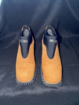 BOGNER Rust Suede Chunky Ankle Boots 9B