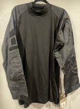 Rothco Men's L Black Army Combat Shirt Long Sleeve Tactical 90010 NWT