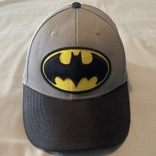 Batman Men Baseball Cap OSFM Black DC Comics Snapback Classic Logo